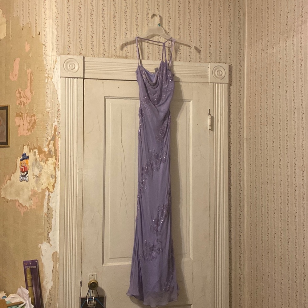 Purple prom dress